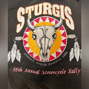 Vintage sturgis 50th anniversary t shirt black 1995 l